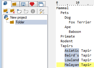 Rectangular selections in a Text File